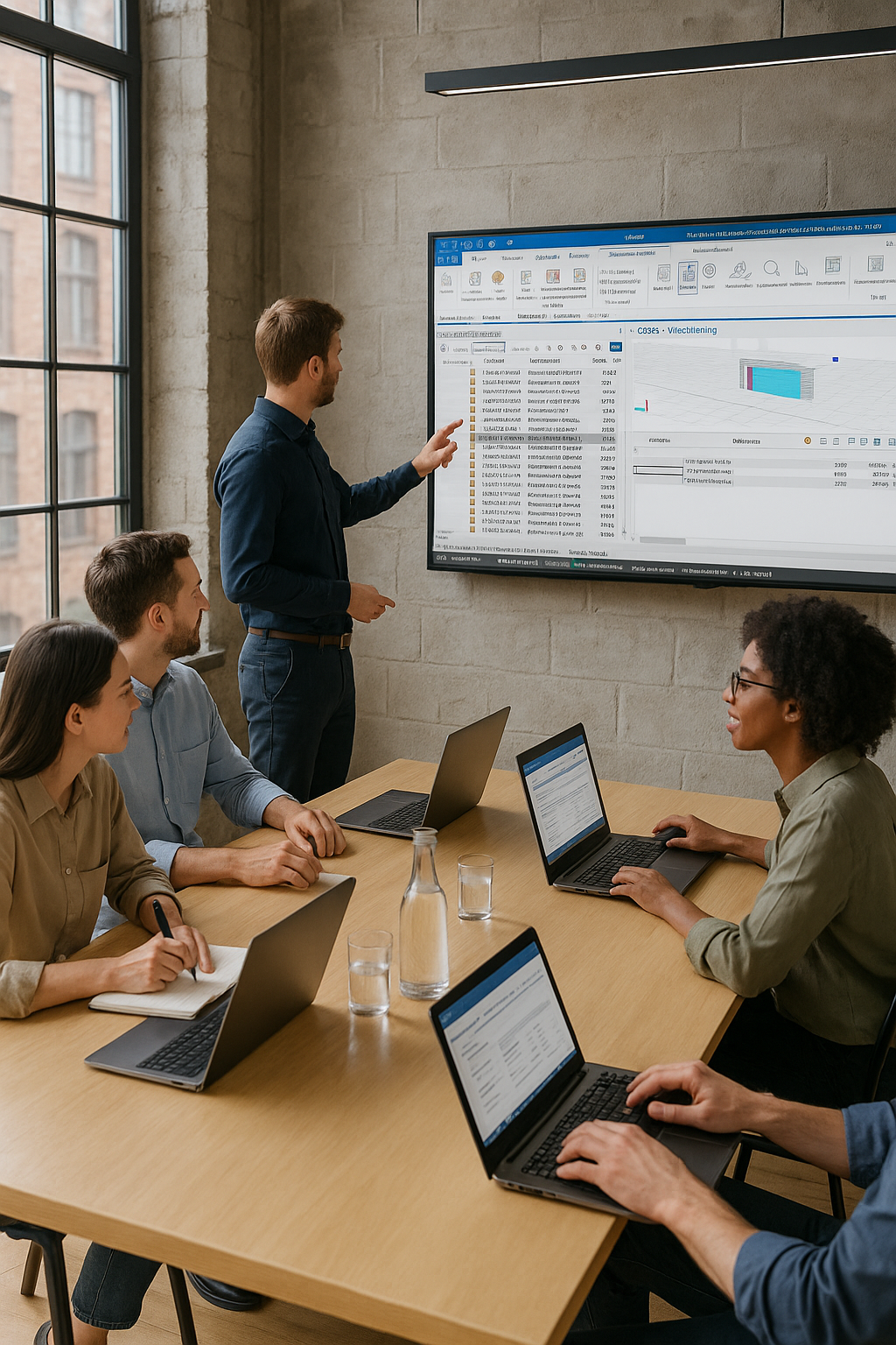 Teammeeting zu iTWO 5D – Modellbasierte Mengenermittlung & Schulung